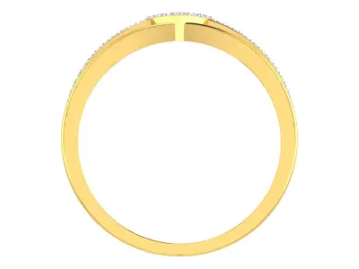 Light Weight Gold Diamond Rings-R-4143 3D print model
