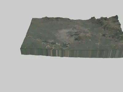 Nagpur City Low-poly 3D model