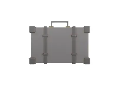 Briefcase v1 002 Low-poly 3D model