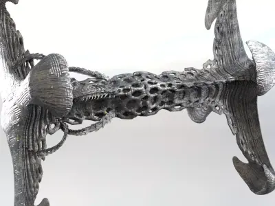Xeno Inspired Spine drone 3D model