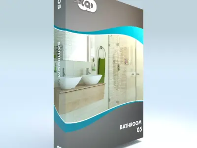 Bathroom 05 Low-poly 3D model