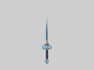 Crystal Edge Sword 1 Low-poly 3D model