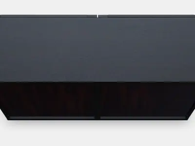 BESTA Shelf unit with glass doors 2 Low-poly 3D model
