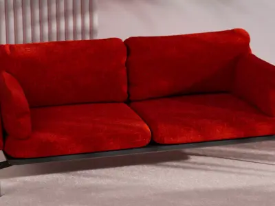 Red Sofa 3D model