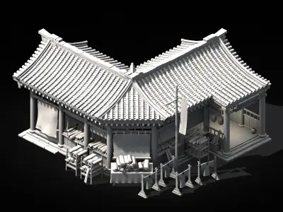 Song dynasty-Dongshi-Bozhuang 3D model