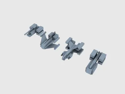 Low-poly Armada submarine Low-poly 3D model