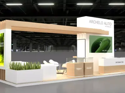 3d booth stand exhibition 3D model