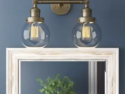 Knowles 2 - Light Dimmable Vanity Light Free 3D model