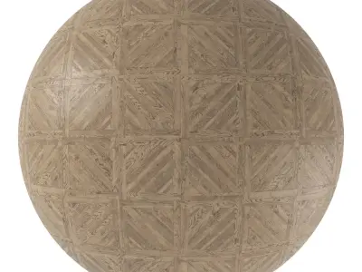 Parquet - Laminate - Wooden floor 4 in 1 3D model 5