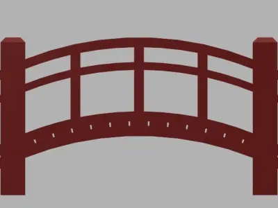 Wooden Bridge Free 3D print model