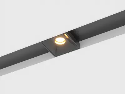 lamp1 led strip light with square shape 3D model