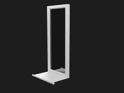 Plastic Fixed Window Low-poly 3D model