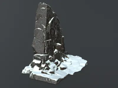 Buddha Rock Low-poly 3D model buy