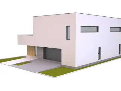 Modern House 3 Free low-poly 3D model
