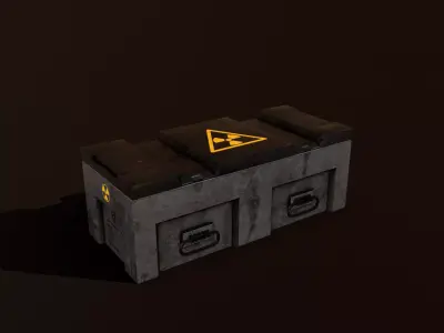 Sci-fi Chest Low-poly 3D model