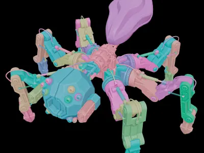 Robotic Spider - Sci Fi - Character 3D model