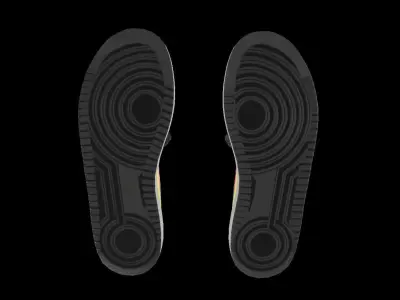 DINO 2 Air Jordan 1 GODSPEED LOW Shoes PBR  Low-poly 3D model