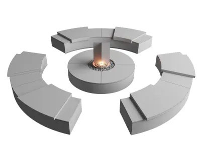 fire place outdoor 3D model