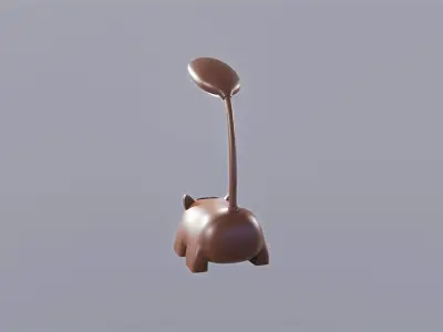 Horse Desk Lamp Cute Low-poly 3D model
