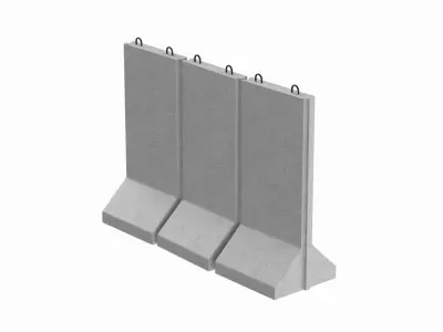 Concrete Wall Panel 3D model