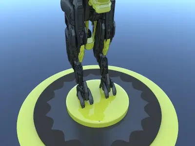 Cyborg Mecha Robot SciFi 3D model