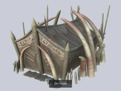Orc house collection 3D Model Pack