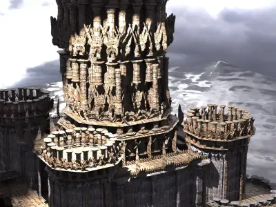 Ancient Elden Celtic Ruins 2  3D model