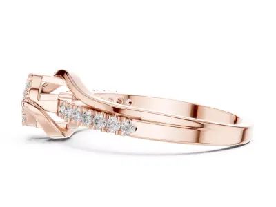 Round Diamond  Ring 3D print model order
