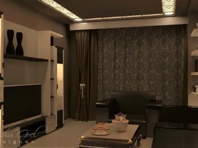 living room Beauty 3D model