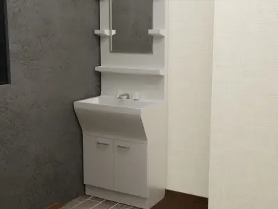 Japanese modern house 3D model