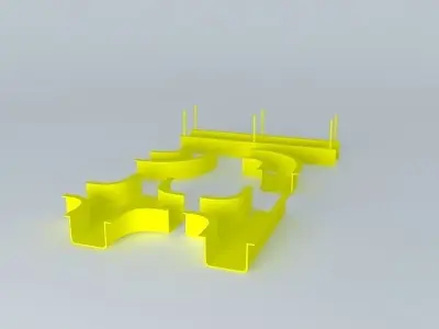 Ceiling Suspended Cable Tray 3D model