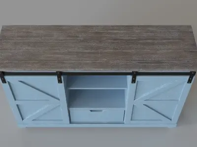 Bar Harbor Blue Credenza 3D model