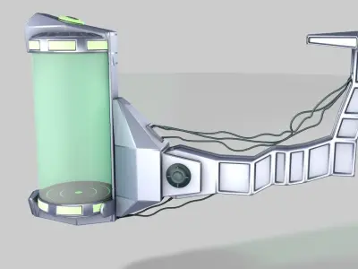 Sci-fi liquid container  3D model