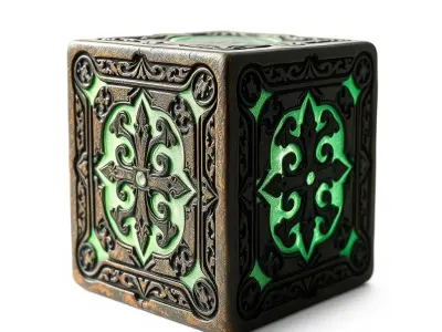 Intricate Gothic Cube Model Pack Low-poly 3D model