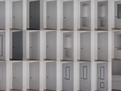 Doors Collection - 33 pieces 3D model  3D model