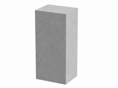 Concrete Block 3D model 3