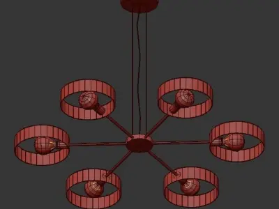 FOSSA fssa chandelier 3D model