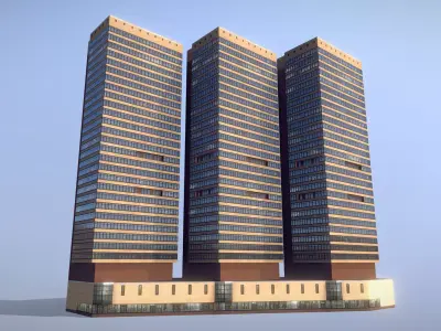 MSK Building 21 Low-poly 3D model