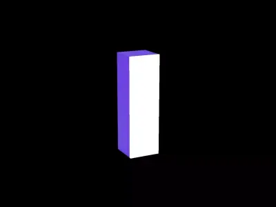 Led Light Sign letter I 3D print model