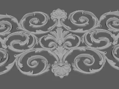 Decor for furniture 3D model 36