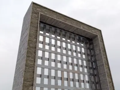 Portcullis Low-poly 3D model