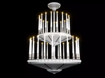 Perles chandelier 3D model