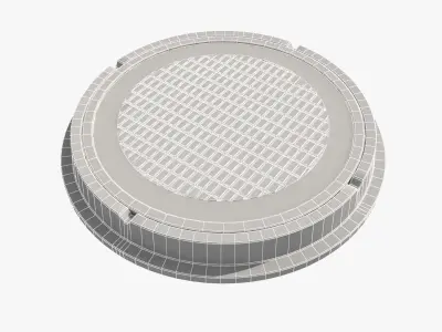 cast iron hatch 6 3D model
