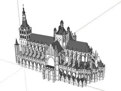 Architecture-Religion-God-Culture-Temple-097 cathedral 3D model