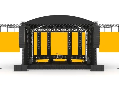 Concert Stage 02 Design 3D model