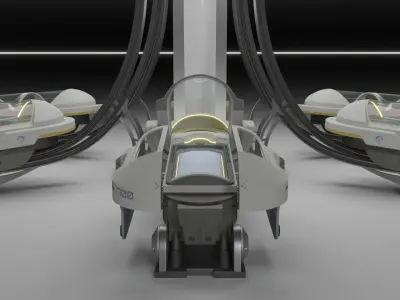 Sci Fi Cryogenic Pod - Cryopod -  3D model