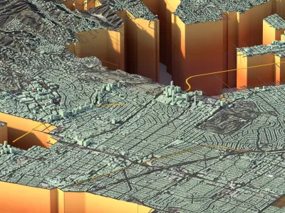 Los Angeles in California USA 3D model
