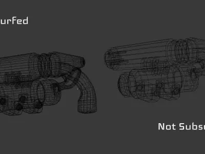 ASV SciFi Guns Volume 01 Low-poly 3D model