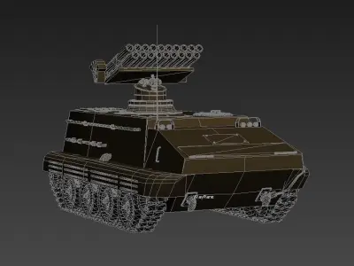 19-barrel 70Type self-propelled gun  light tank gun 63Type 3D model