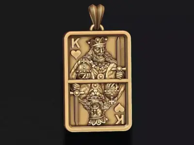 playing cards KING pendant light pack set